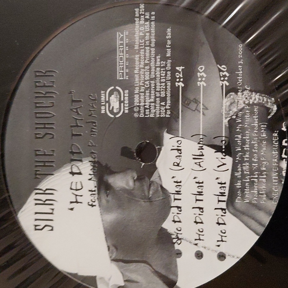 Silkk The Shocker He Did That X 5 Mixes 2000 Factory Sealed 12in Dj Acapella